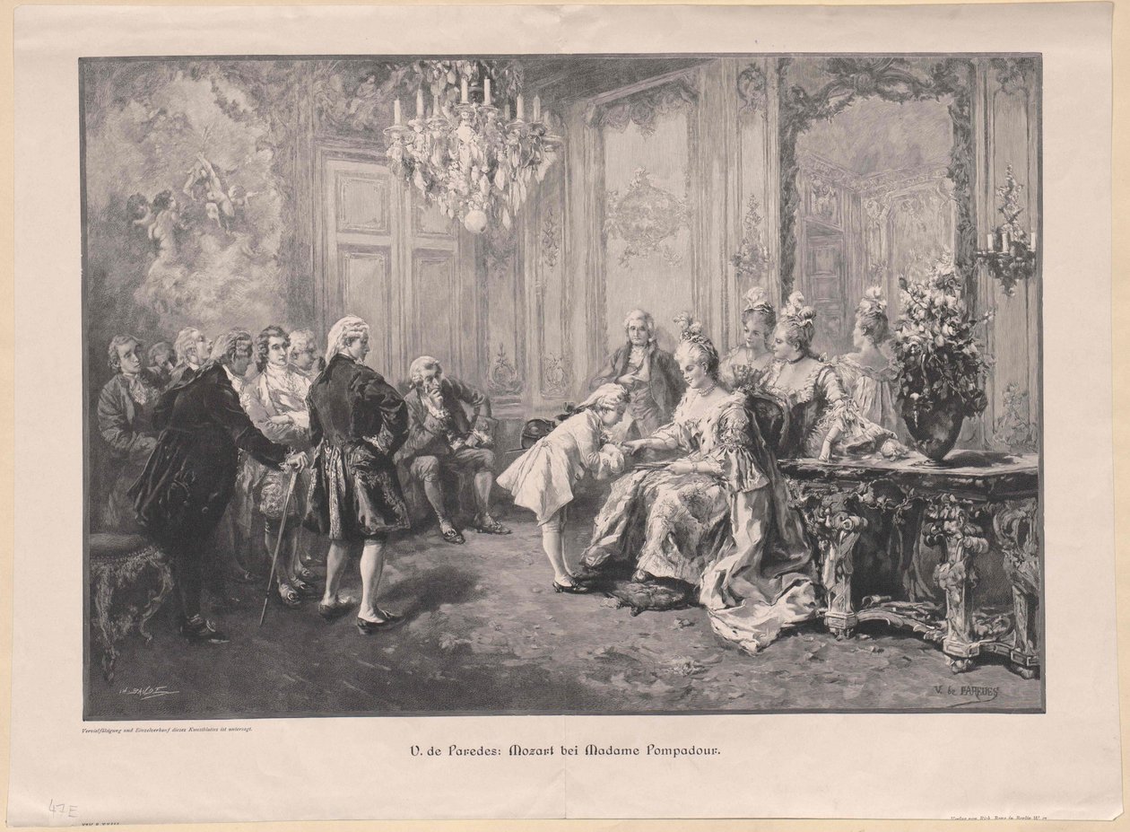 Mozart ante Madame Pompadour de Charles Baude