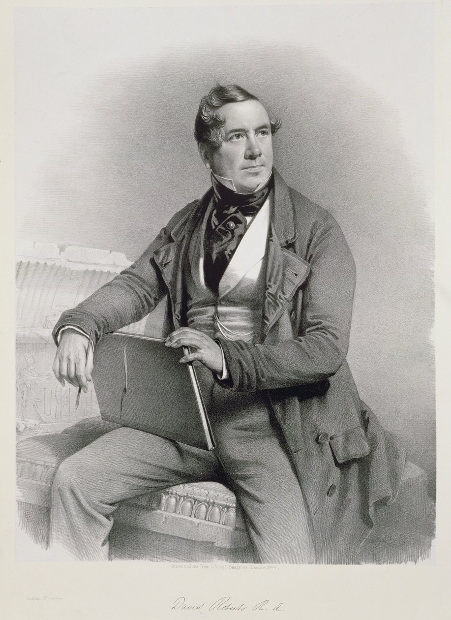Retrato de David Roberts (1796-1864) frontispicio del Volumen I de 