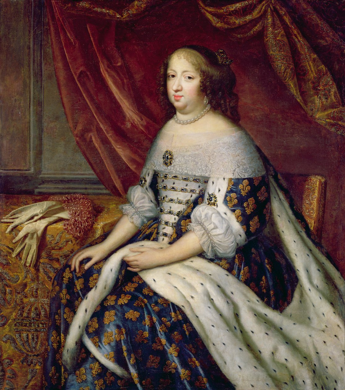 Retrato de Ana de Austria (1601-66) Reina de Francia de Charles Beaubrun