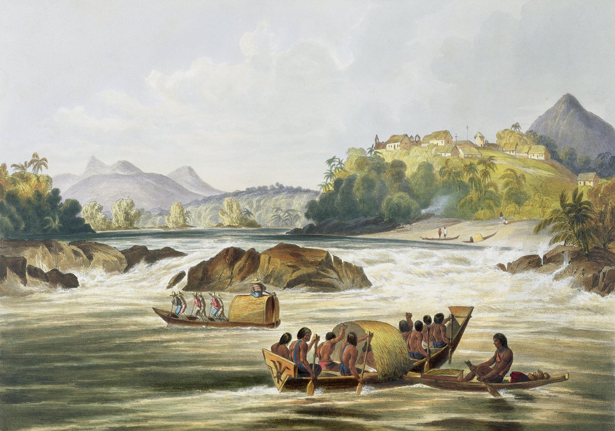 Fuerte Brasileño San Gabriel en el Río Negro, de 