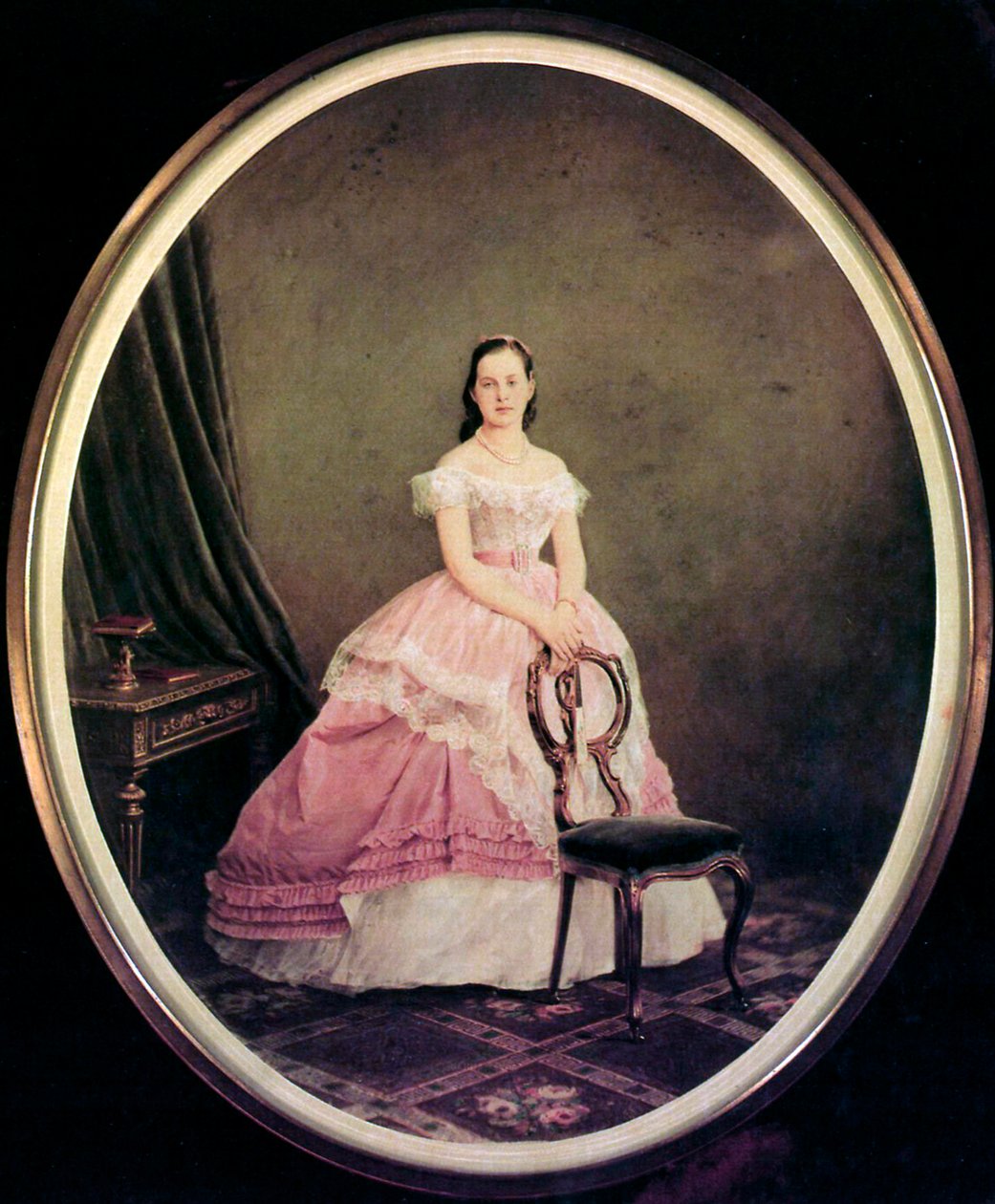 Retrato de la Gran Duquesa María Alexandrovna de Rusia de Charles Bergamasco