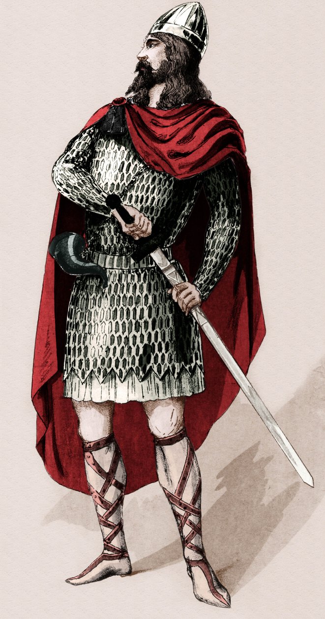 Caballero francés Roland de Roncevaux (huella) de Charles Bianchini