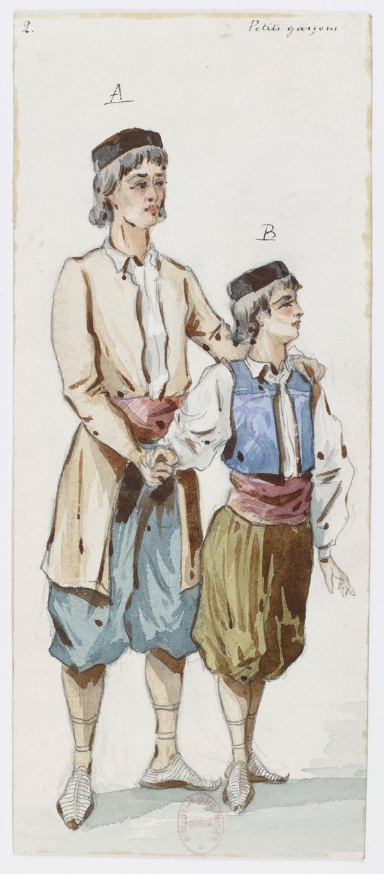 Holmès - La Montaña Negra - diseños de vestuario de Charles Bianchini - 02. Los niños de Charles Bianchini
