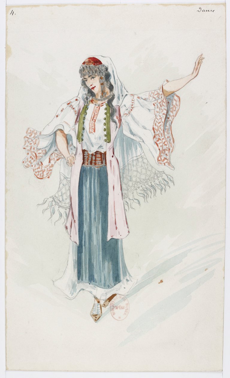 Holmès - La Montaña Negra - diseños de vestuario de Charles Bianchini - 04. Danza de Charles Bianchini