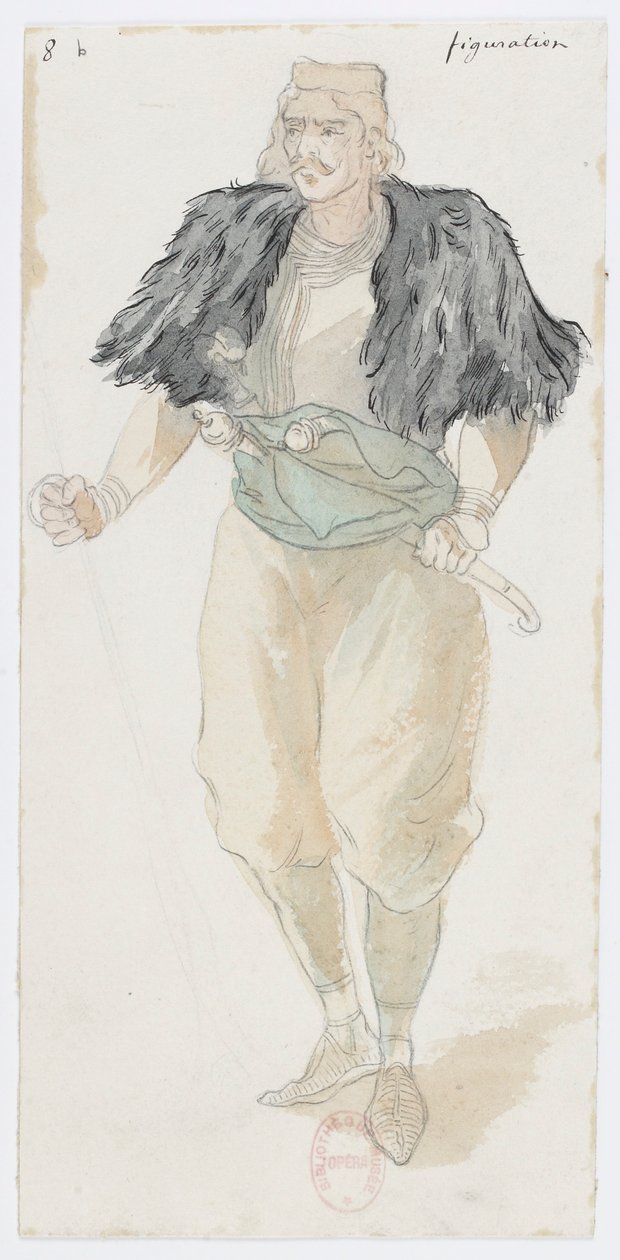 Holmès - La Montaña Negra - diseños de vestuario de Charles Bianchini - 08b. Figuración de Charles Bianchini