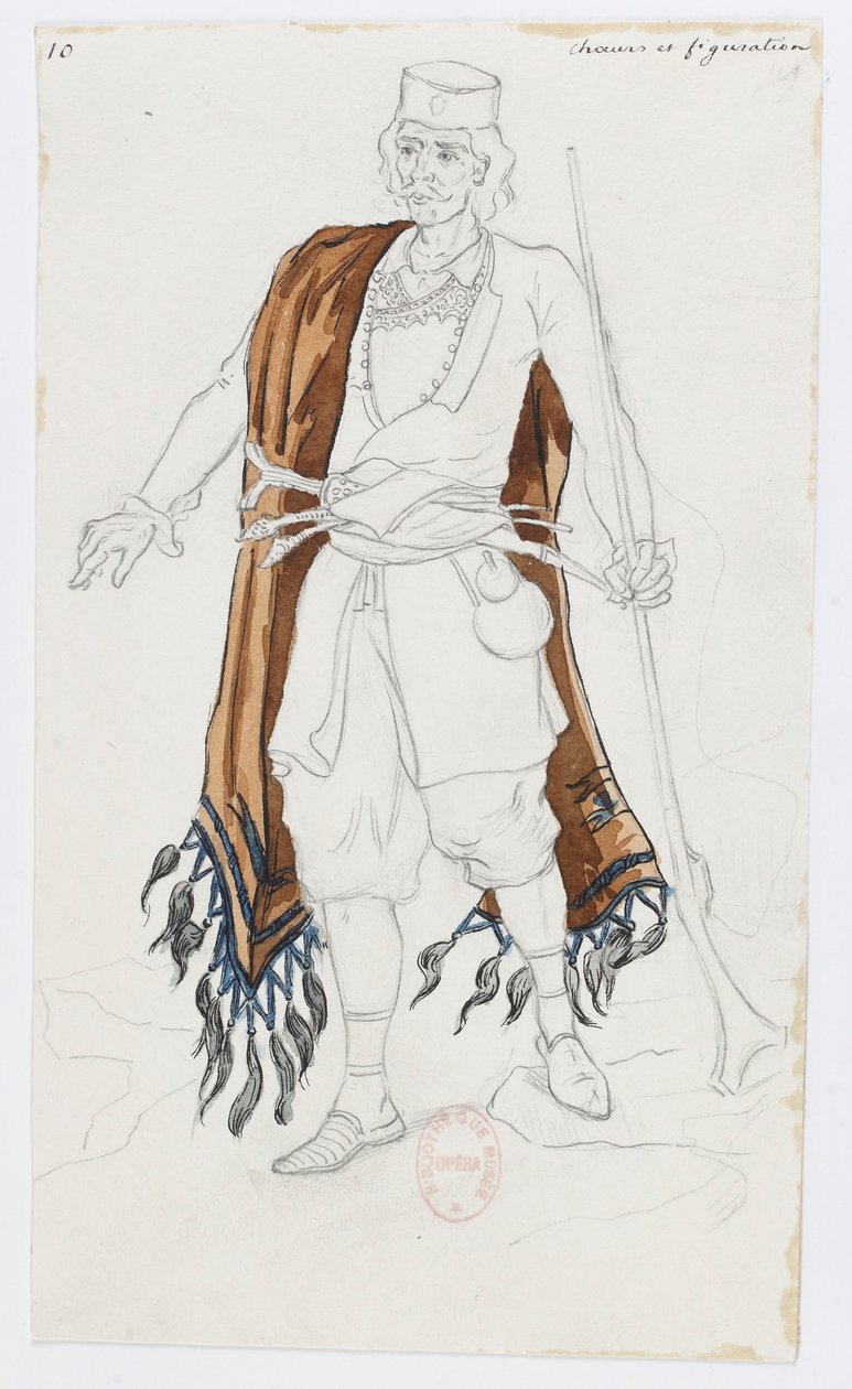 Holmès - La Montaña Negra - diseños de vestuario de Charles Bianchini - 10a. Coros y figurantes de Charles Bianchini