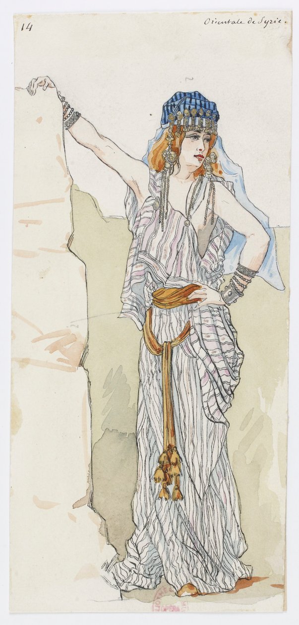 Holmès - La Montaña Negra - diseños de vestuario de Charles Bianchini - 14. Oriental de Siria de Charles Bianchini