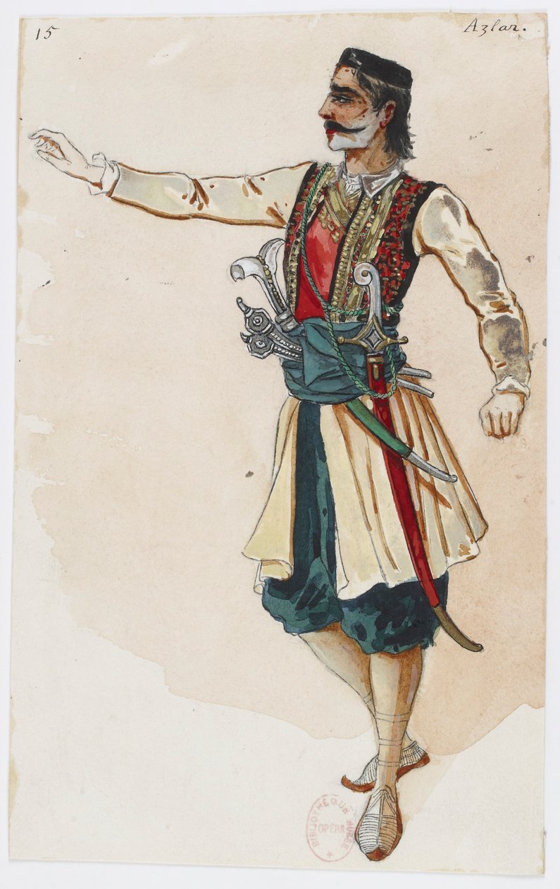 Holmès - La Montaña Negra - diseños de vestuario de Charles Bianchini - 15. Azlar de Charles Bianchini