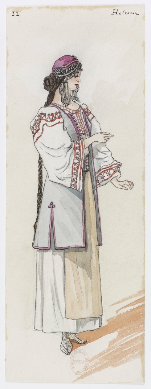 Holmès - La Montaña Negra - diseños de vestuario de Charles Bianchini - 22. Helena de Charles Bianchini