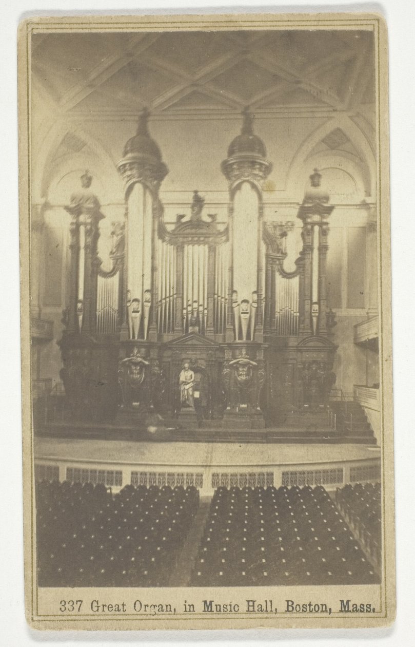 337 Gran Órgano, en el Music Hall, Boston, Massachusetts de Charles Bierstadt