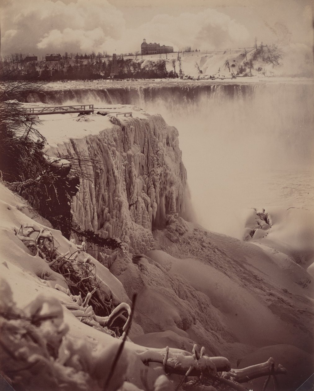 Frozen Falls, c. 1880 (foto) de Charles Bierstadt