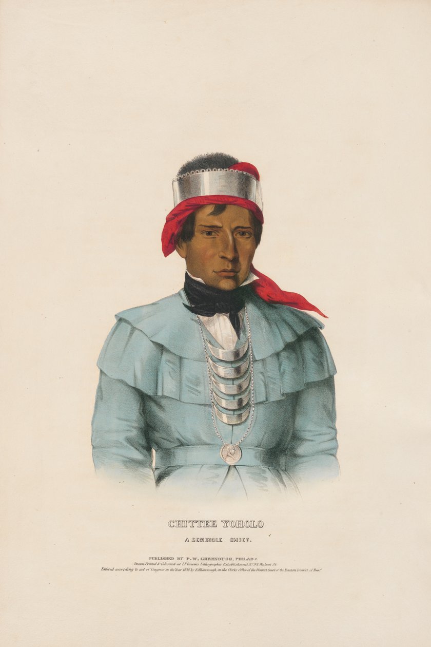 Chittee Yoholo: un jefe seminola de Charles Bird King