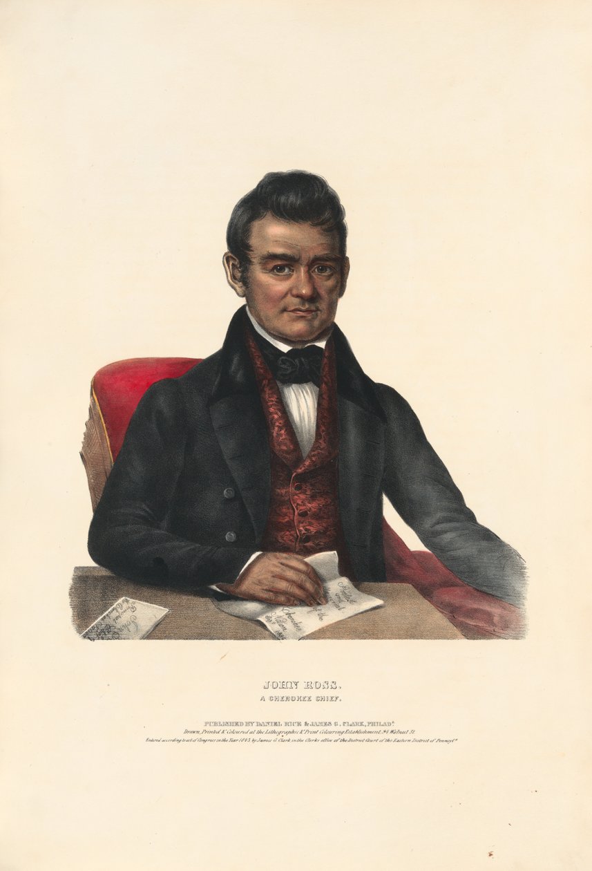 John Ross - un jefe cheroqui de Charles Bird King