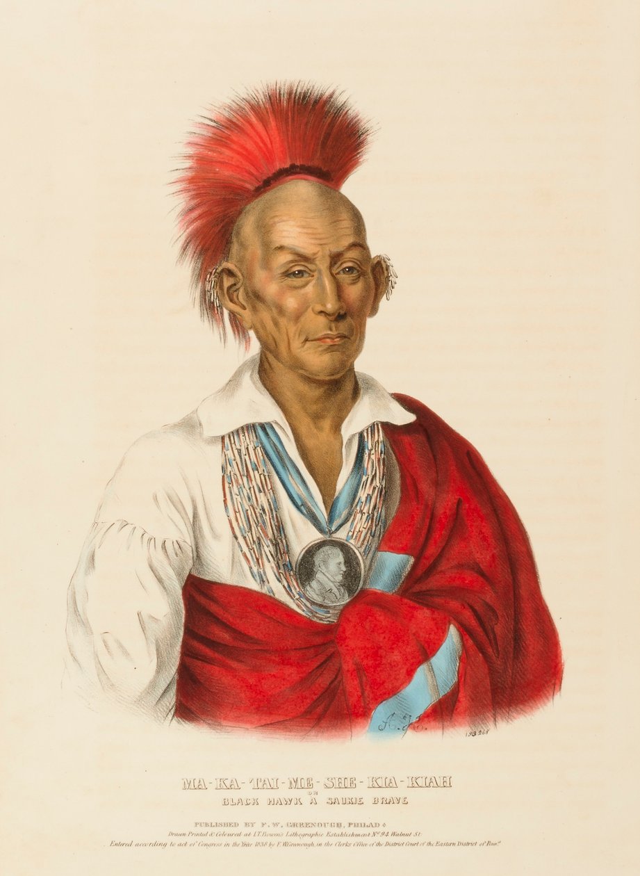 MA-KA-TAI-ME-SHE-KIA-KIAH, de Historia de las Tribus Indias de Norteamérica de Charles Bird King
