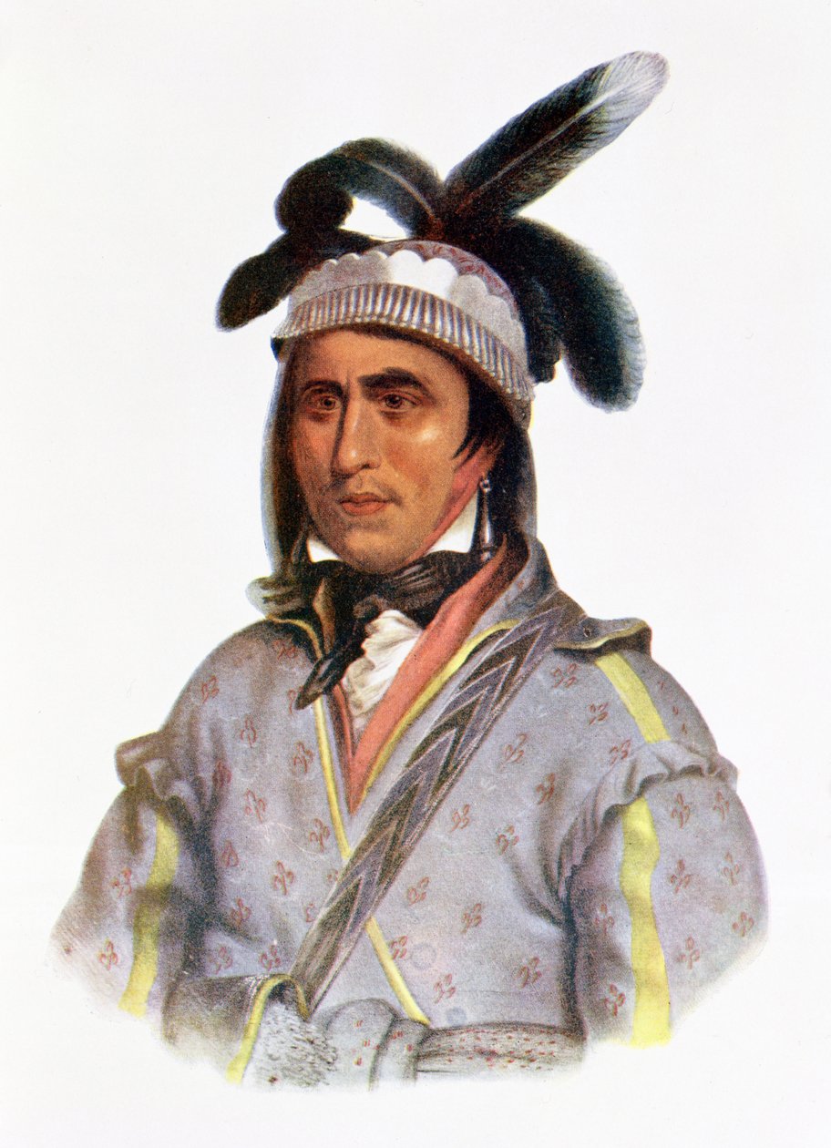 Opothle-Yoholo, un Jefe Creek, 1825, ilustración de 