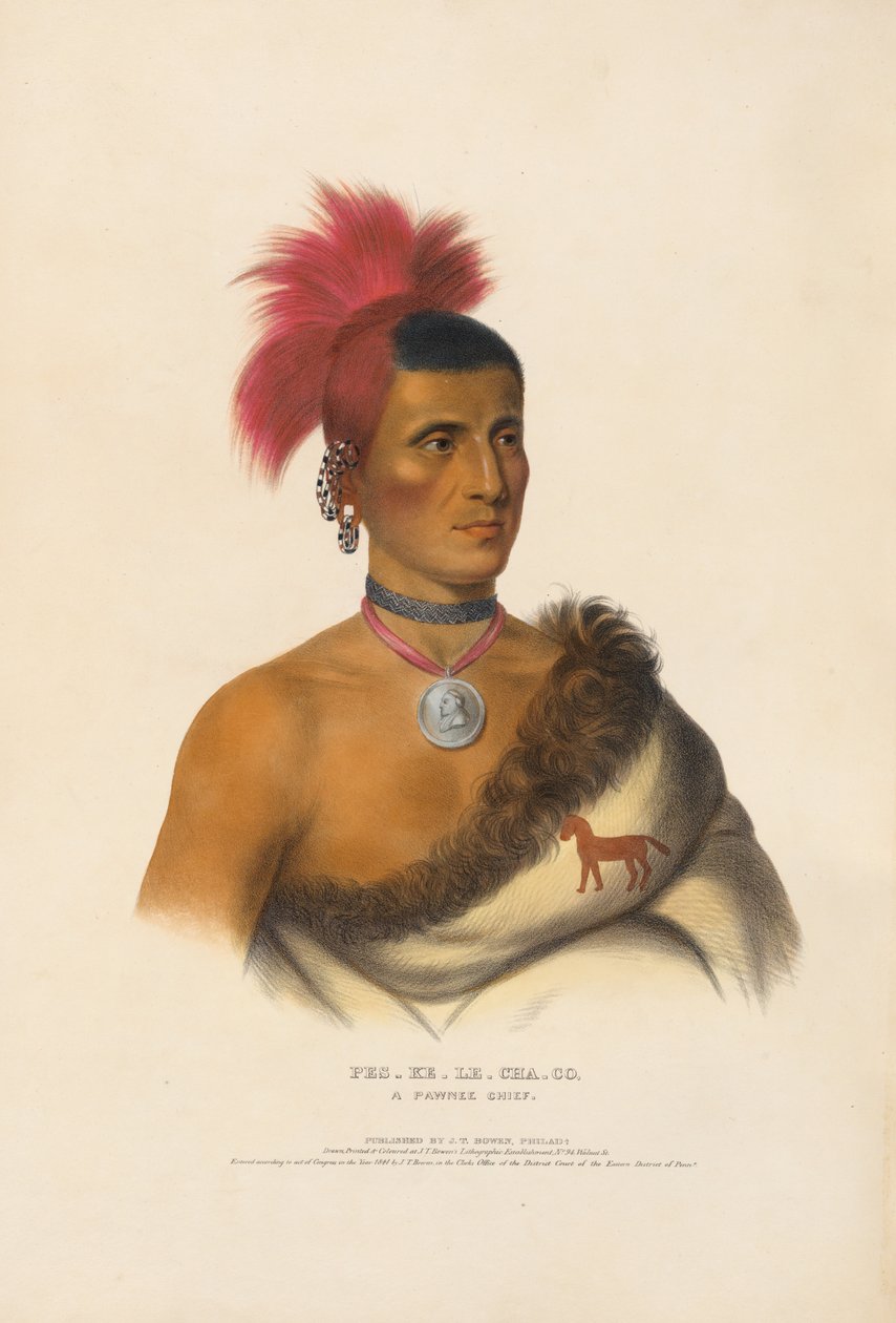 Pes-ke-le-cha-co - Un jefe pawnee de Charles Bird King