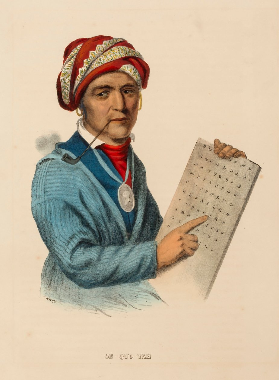 SE-QUO-YAH, de Historia de las Tribus Indias de Norteamérica de Charles Bird King