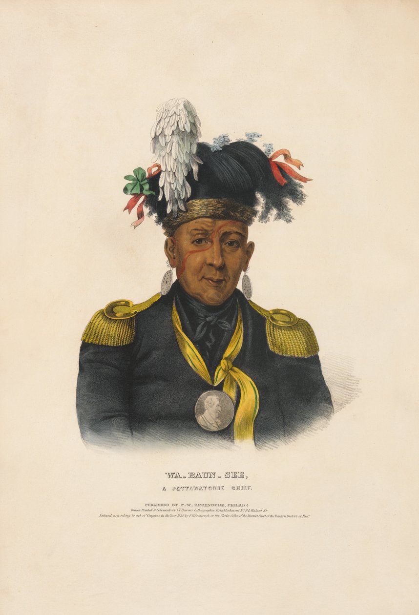 Wa-baun-see - Un jefe de los pottawatomie de Charles Bird King