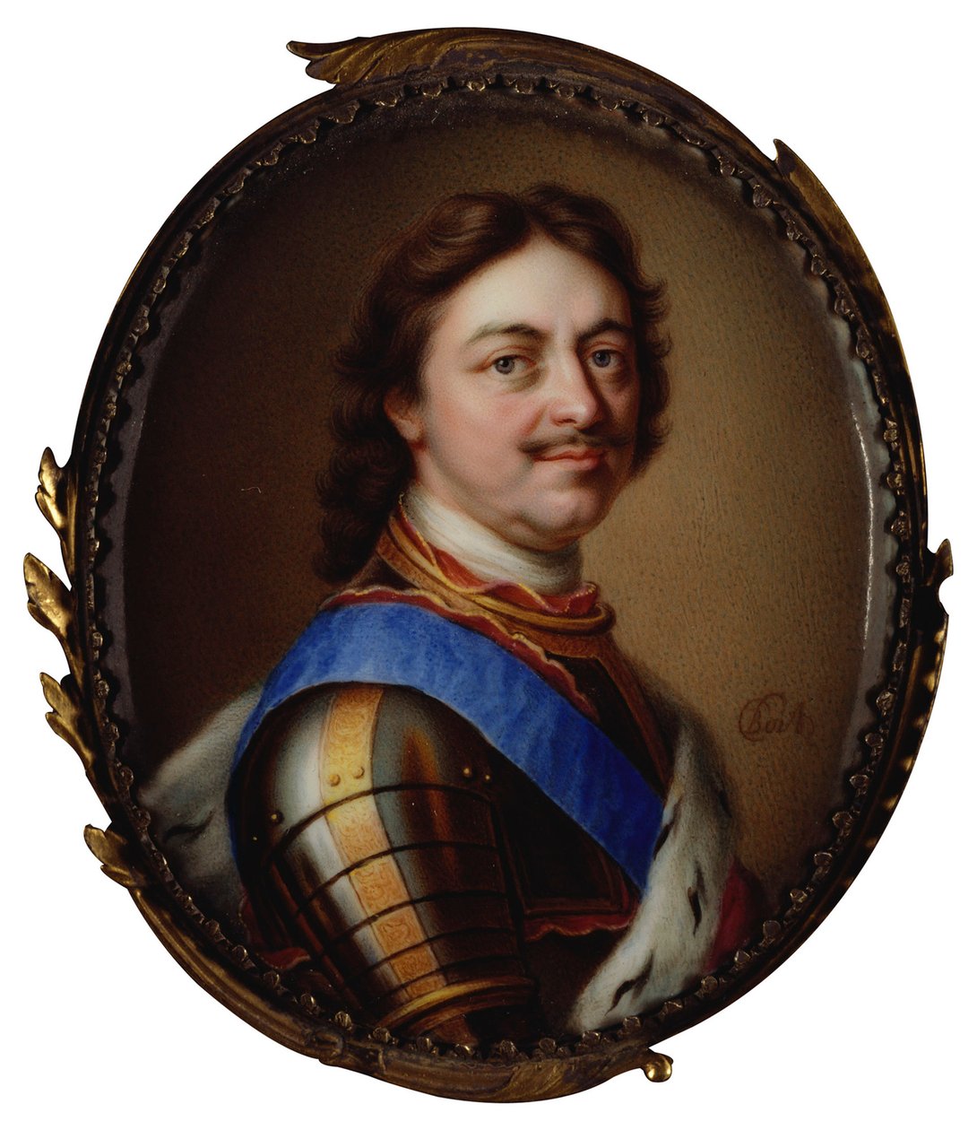 Retrato del emperador Pedro I el Grande, 1672-1725, 1717 de Charles Boit
