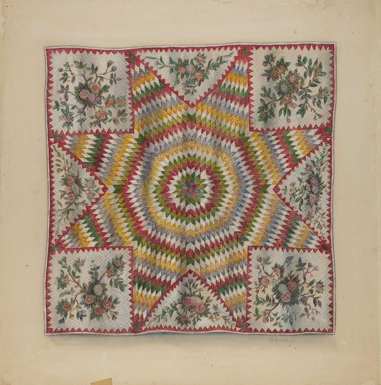 Colcha (Estrella de Belén) de Charles Bowman