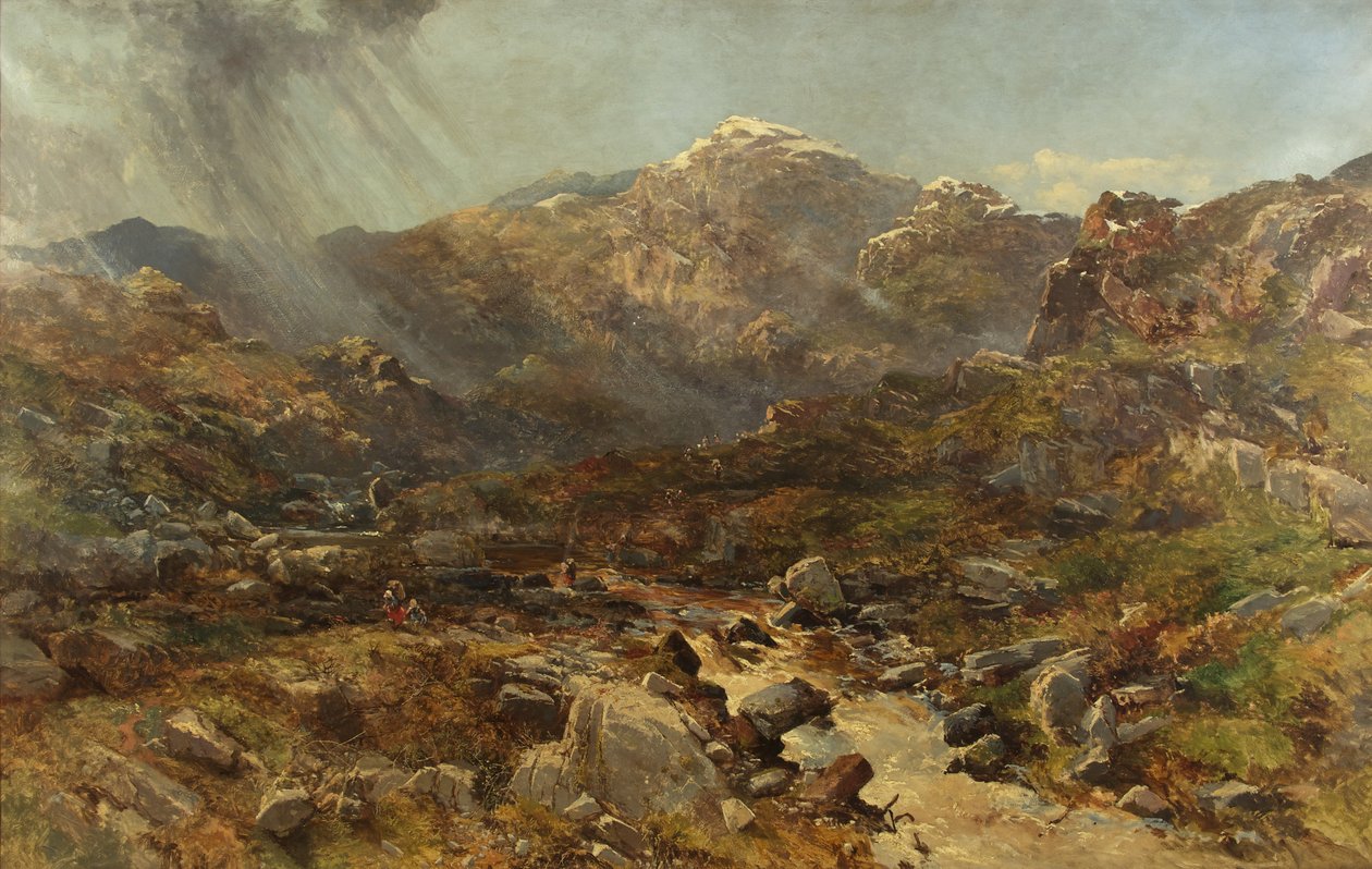 La cabeza de Nant Francon, Capel Curig, Gales del Norte de Charles Branwhite