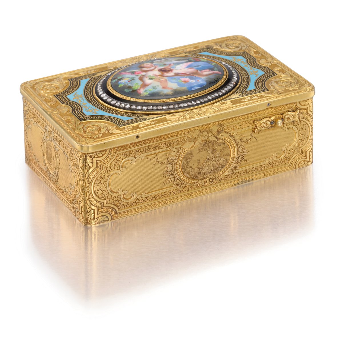 Caja de pájaro cantor, c.1840 de Charles Bruguier