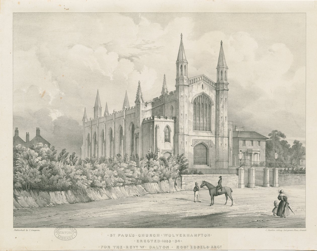 Iglesia de San Pablo, Wolverhampton de Charles Burton