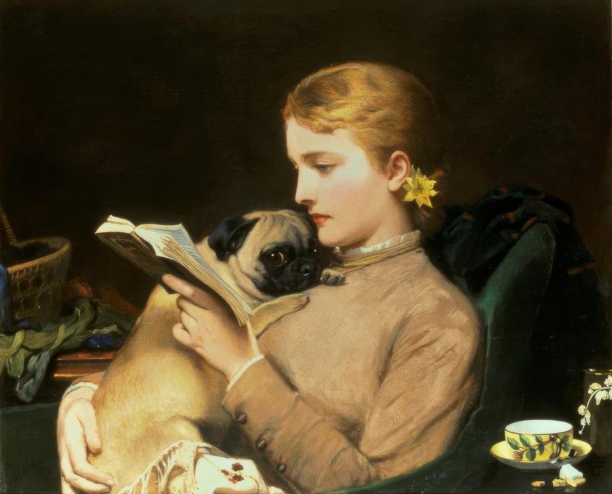 Rubia y morena de Charles Burton Barber
