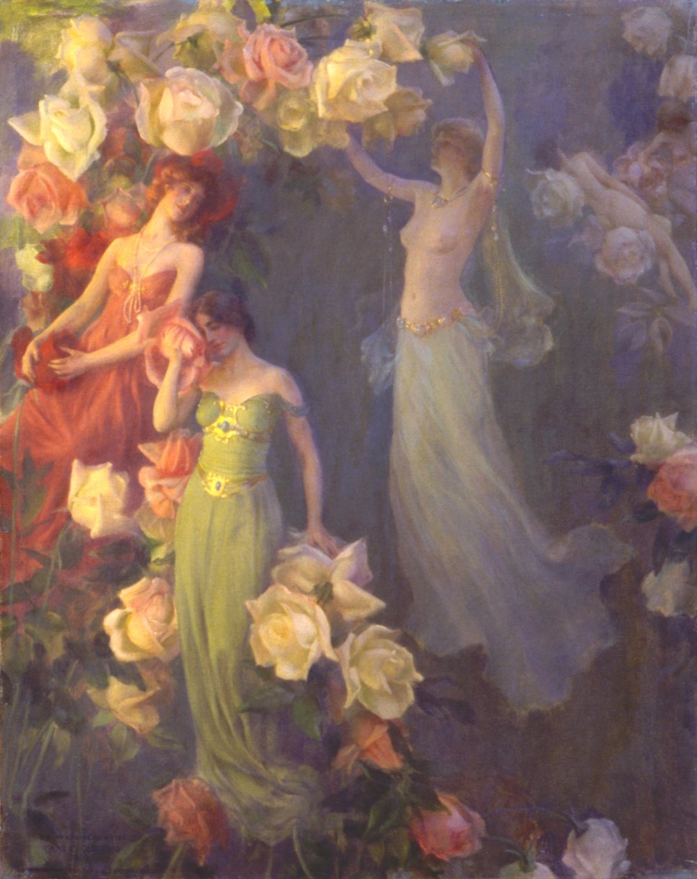 El perfume de las rosas de Charles C. Curran