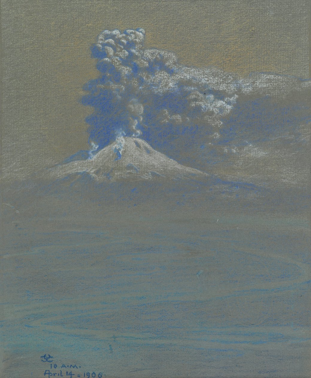 Una lluvia de cenizas sobre Ottaviano, 1906 de Charles Caryl Coleman
