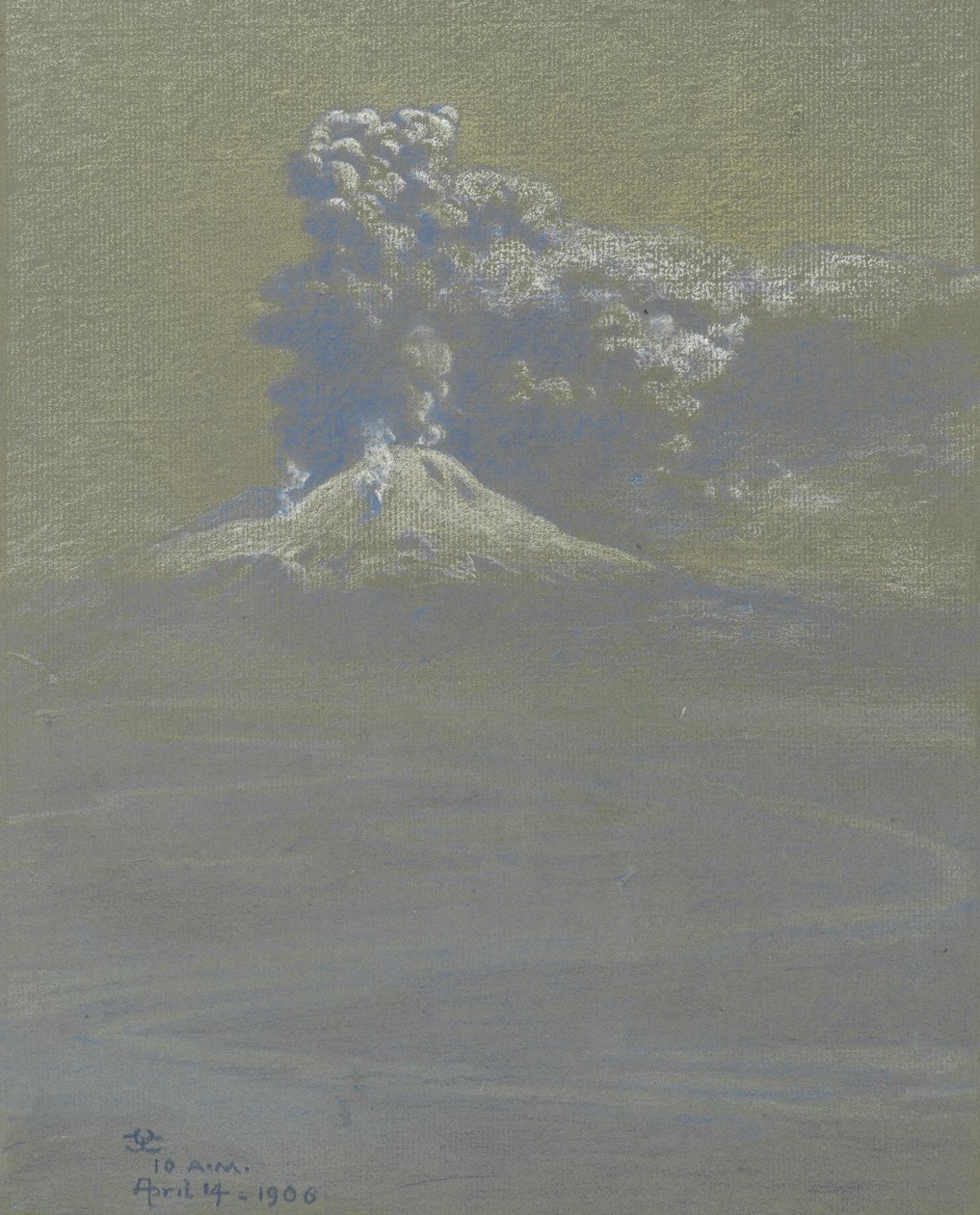 Una Lluvia de Cenizas sobre Ottaviano, 14 de Abril de 1906 de Charles Caryl Coleman