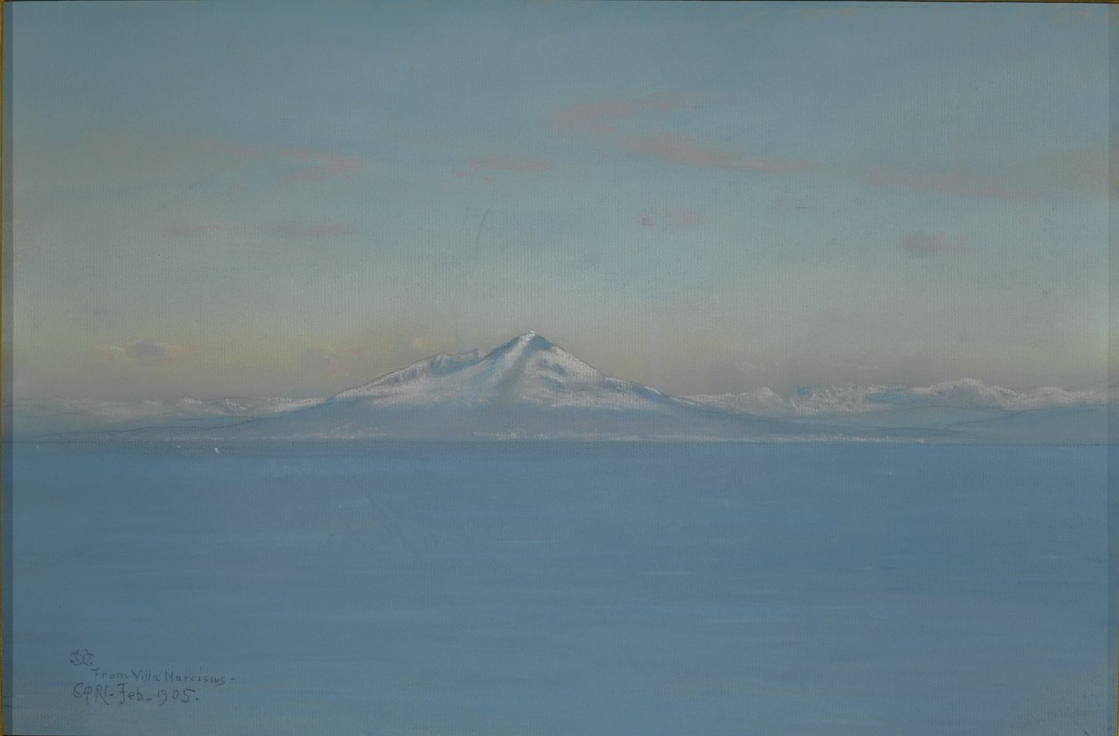 Viento del Norte desde Villa Narcissus, Capri, Febrero 1905 de Charles Caryl Coleman