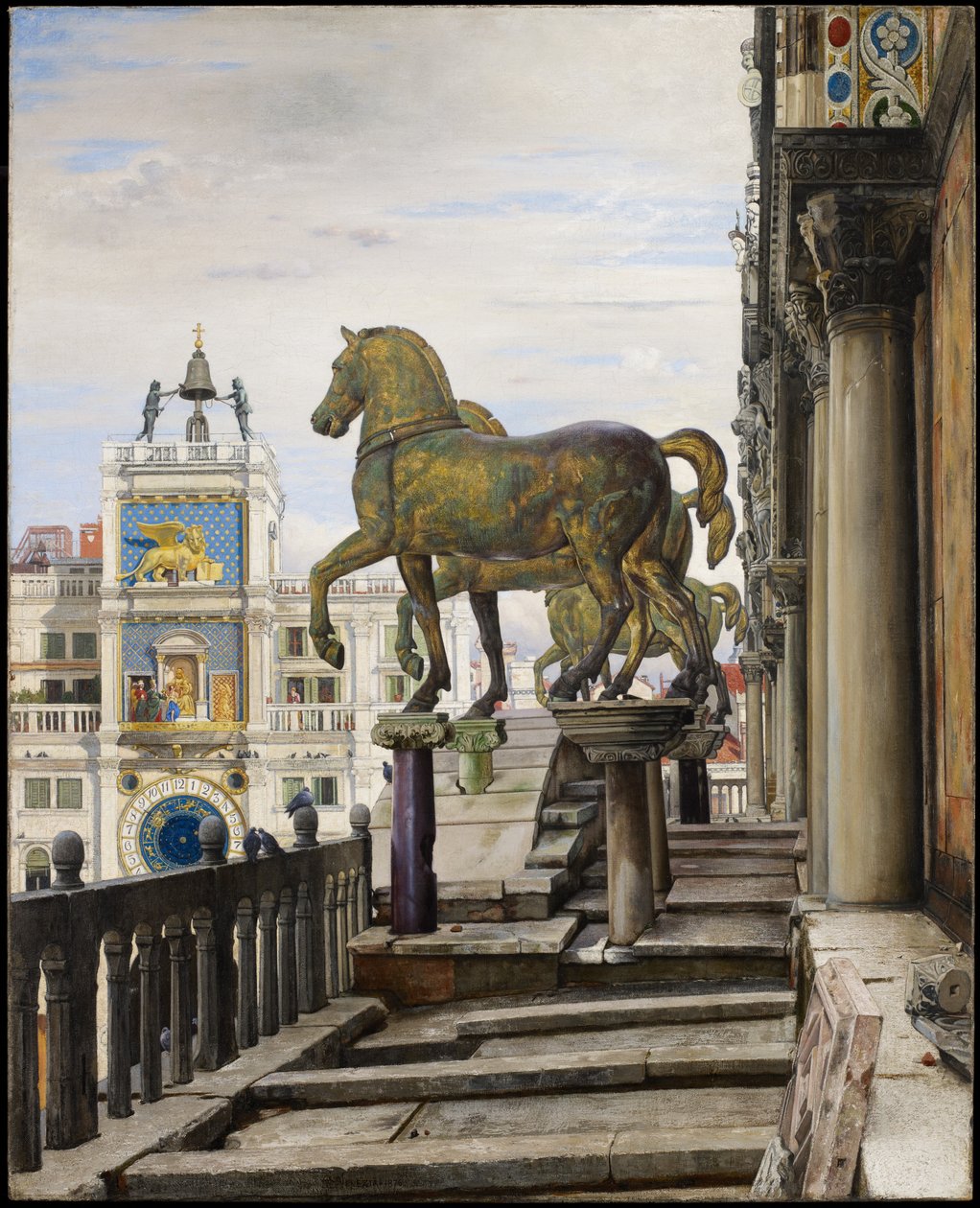 Los caballos de bronce de San Marcos, Venecia, 1876 de Charles Caryl Coleman