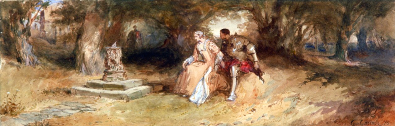 Paisaje con figuras, 1885 de Charles Cattermole