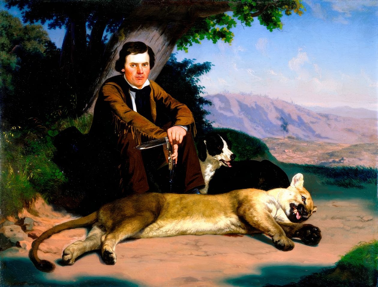 Peter Quivey y el puma de Charles Christian Nahl