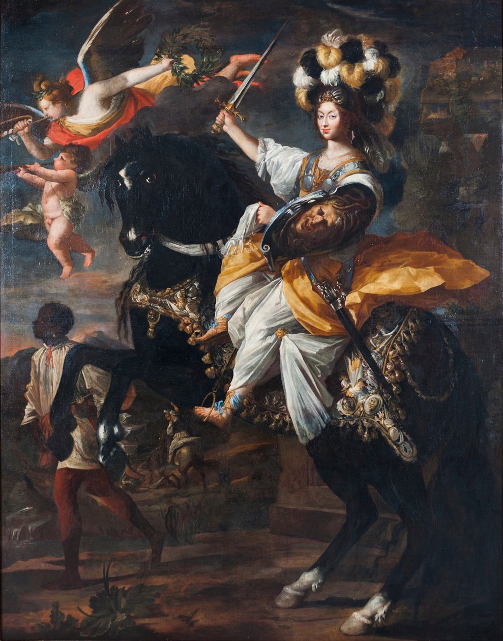Christine Marie de Francia 1606-1663, duquesa de Saboya, como Minerva, ca. 1663 de Charles Claude Dauphin