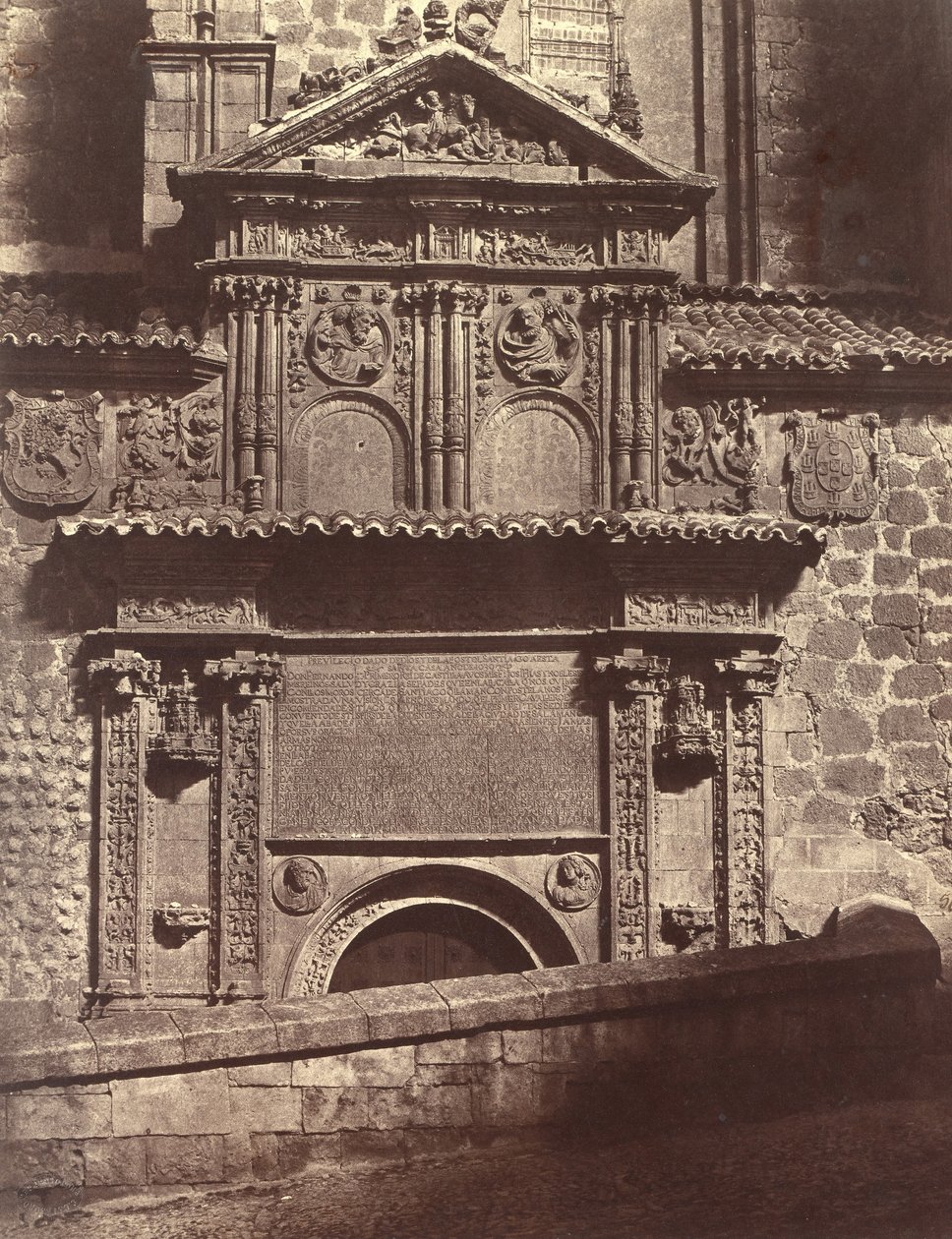 Portal del Convento de Sancti Spiritu, Salamanca, 1853 de Charles Clifford