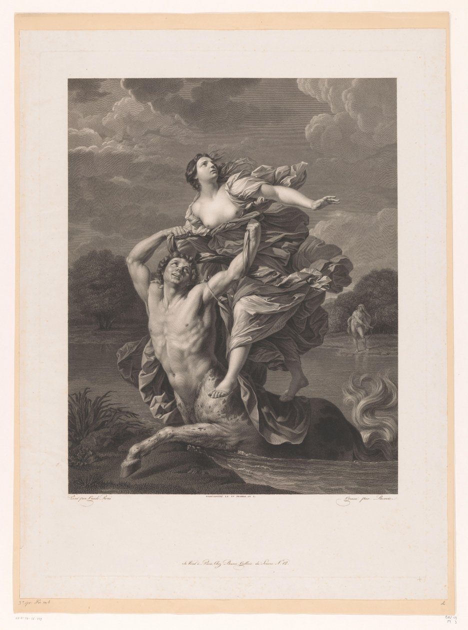 Secuestro de Deianeira por Nessos de Charles Clément Bervic