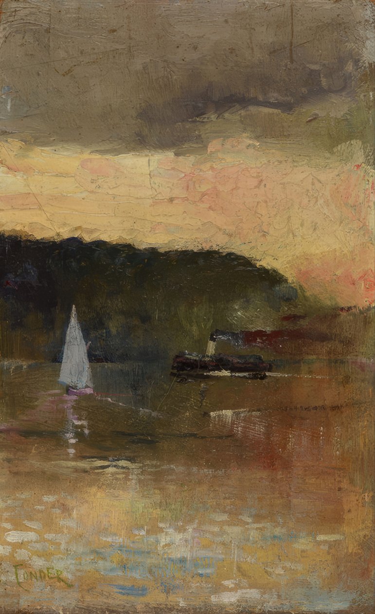Atardecer, puerto de Sídney de Charles Edward Conder