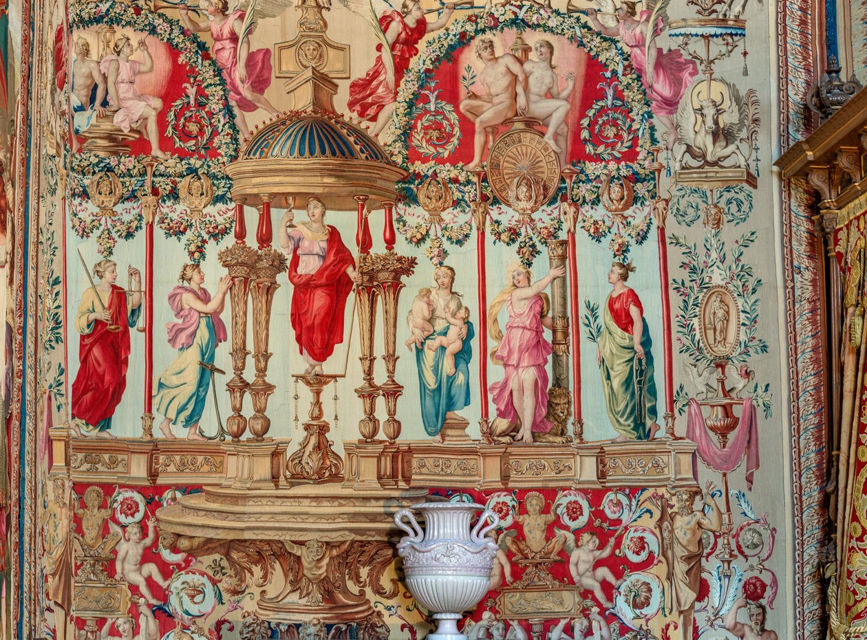 Dormitorio de Ana de Austria en el apartamento del Papa (foto) de Charles & Cotelle Jean II (1642 1708) Errard