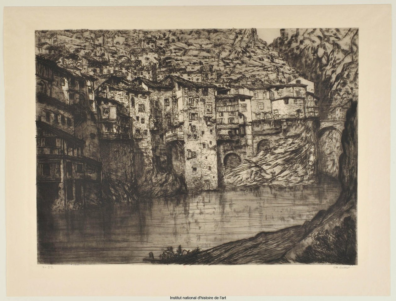 Pont-en-Royans (tabla grande) (prueba a) de Charles Cottet