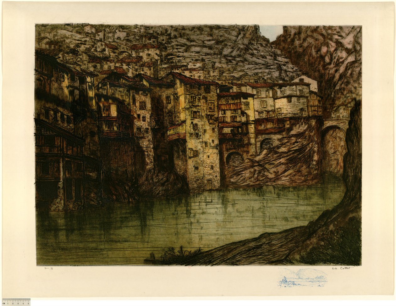Pont-en-Royans (tabla grande) (prueba b) de Charles Cottet