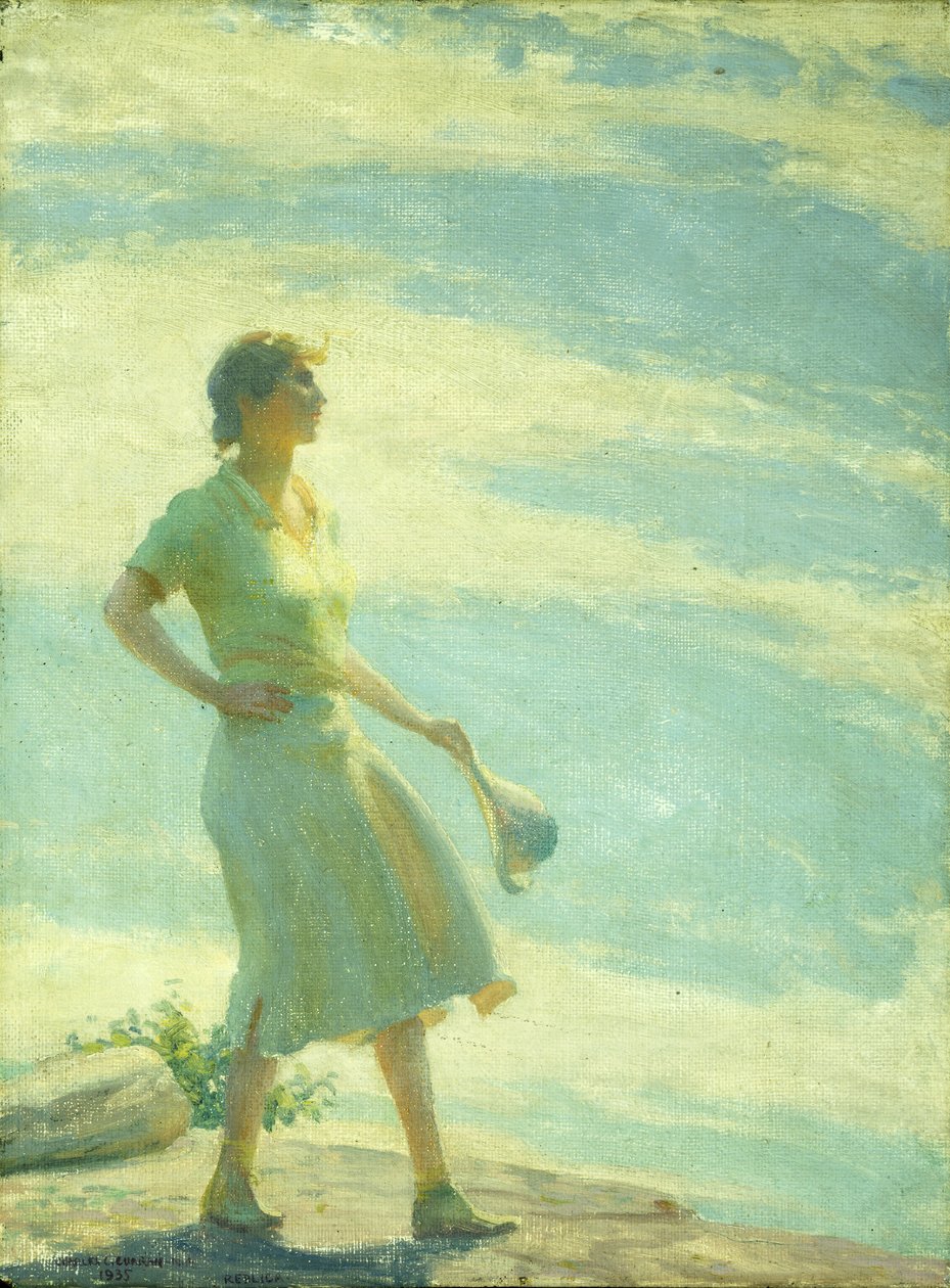 Caminando por el acantilado de Charles Courtney Curran