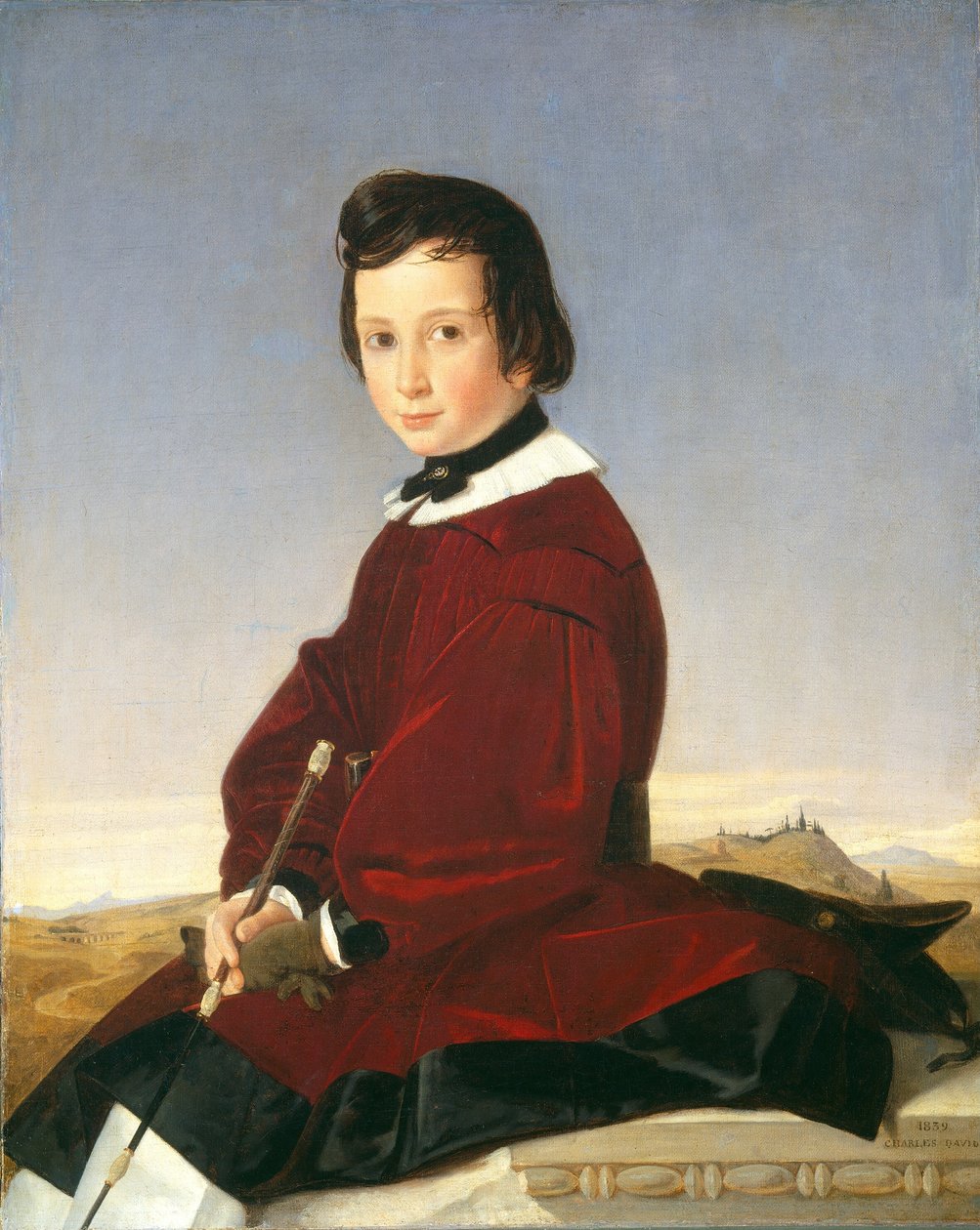 Retrato de una joven amazona, 1839 de Charles David
