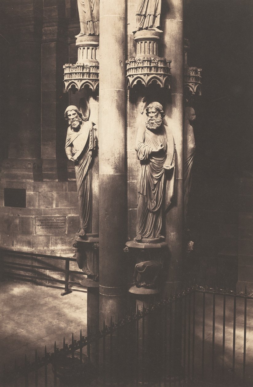 Columna de los Ángeles, catedral de Estrasburgo,c. 1858 (foto) de Charles David Winter