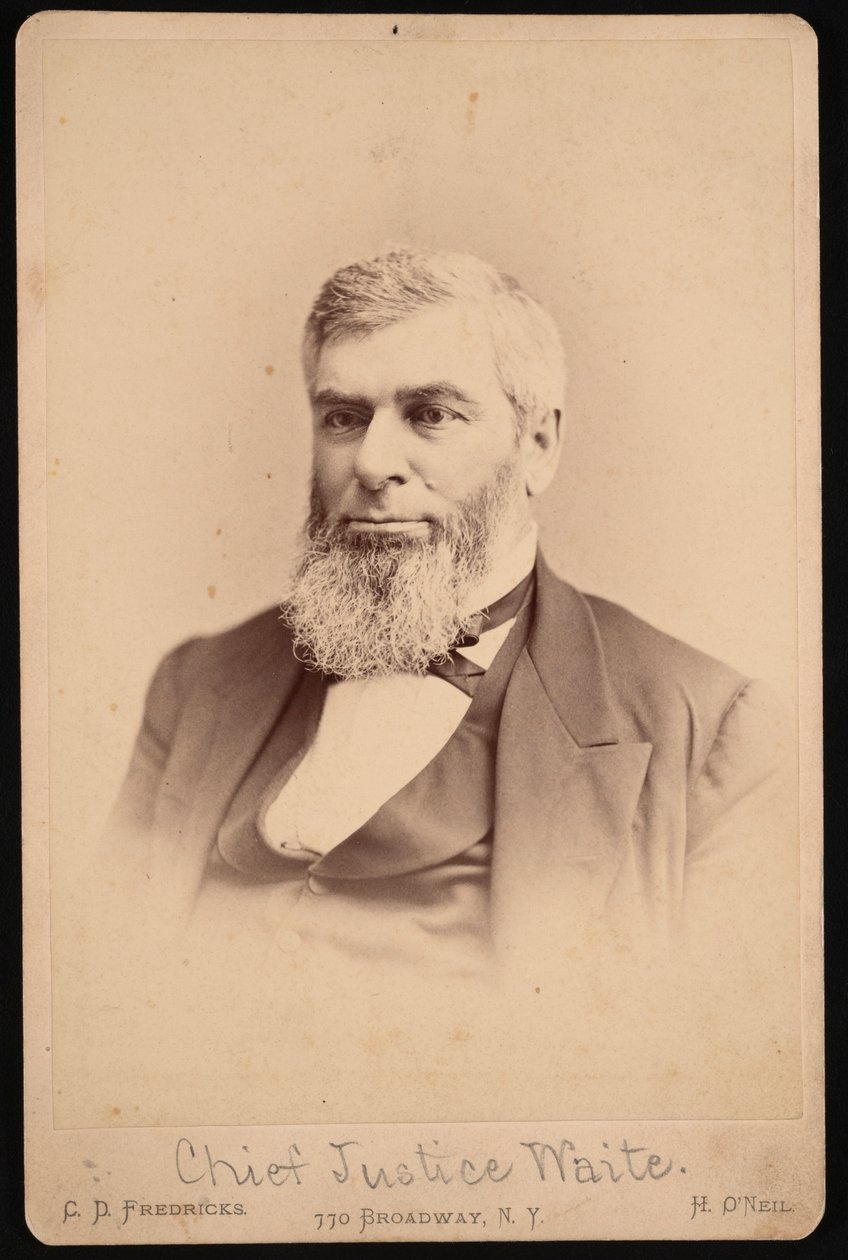Retrato de Morrison Remick Mott Waite 1816-1888 de Charles De Forest Fredricks