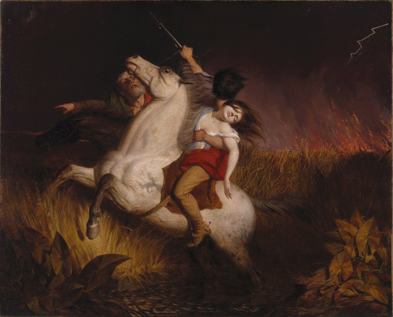 Pradera en llamas de Charles Deas