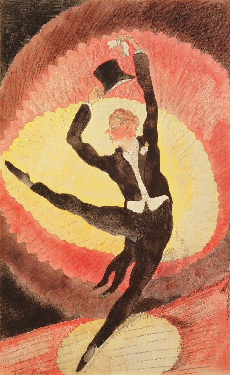Bailarín Acrobático Masculino, 1920 de Charles Demuth