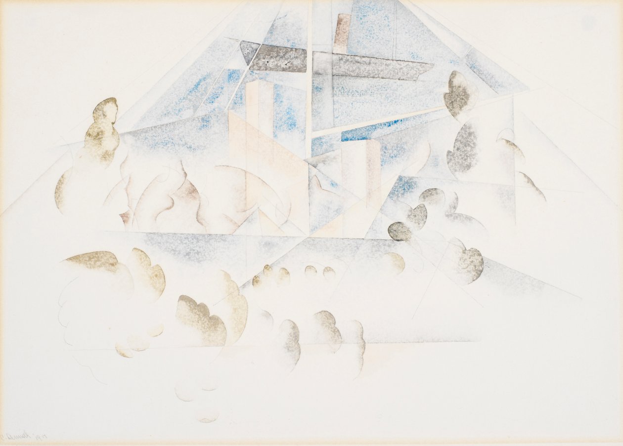 Bermudas, mástiles y follaje de Charles Demuth