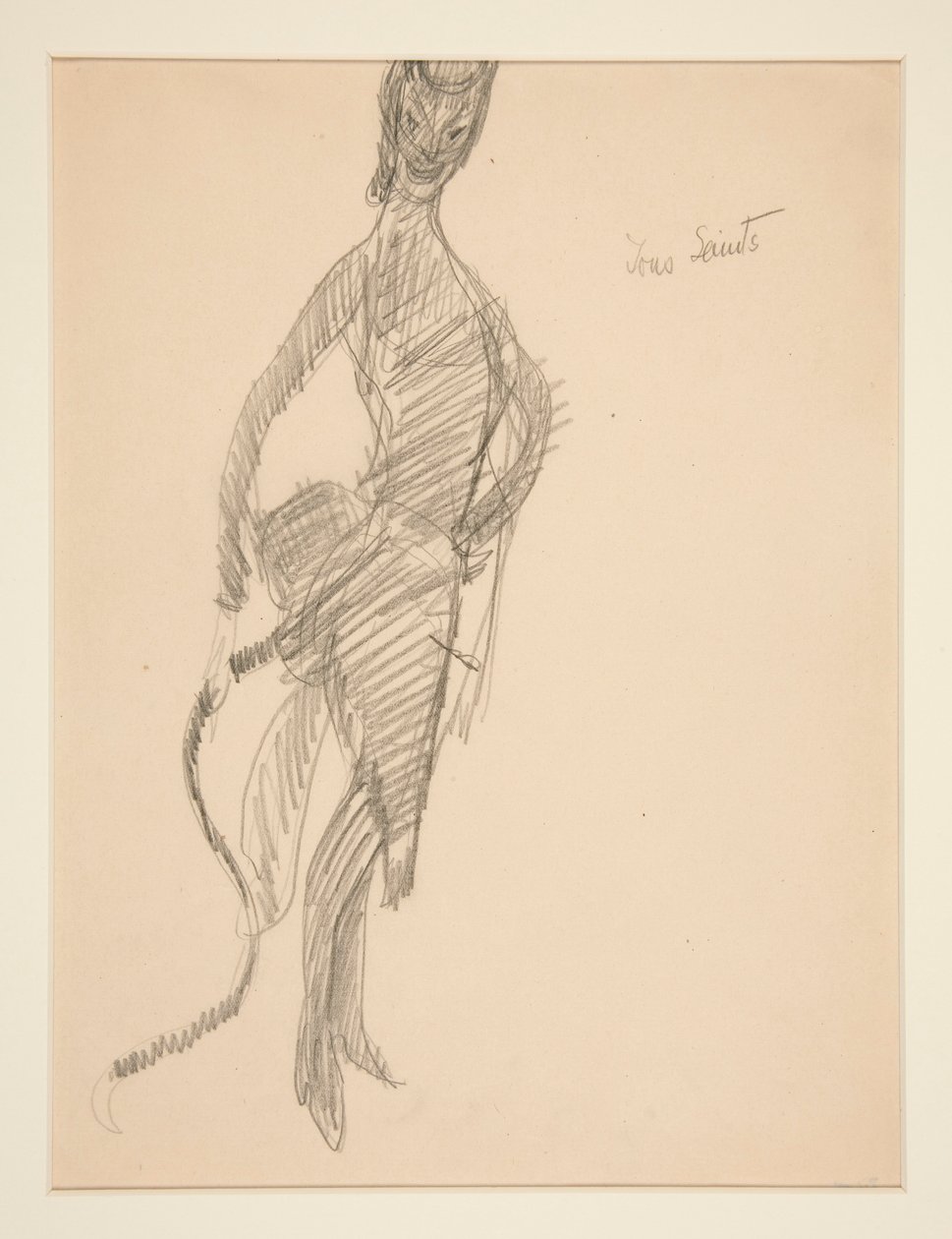 Dibujo de vestuario: Diablo como dama de Charles Demuth